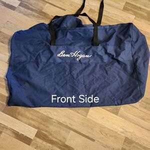 Vintage Ben Hogan XL Canvas Golf Travel Club Bag Navy White YKK Zip